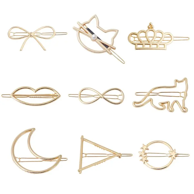 4/5Pcs Korean Women Girls Metal Frog Bobby Pins Geometric Hollow Crown Cat Bowknot Simple Hair Clip Sweet Styling Side Bangs
4/5Pcs Korean Women Girls Metal Frog Bobby Pins Geometric Hollow Crown Cat Bowknot Simple Hair Clip Sweet Styling Side Bangs