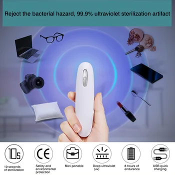 Portable UV Sterilize Light Handheld Deep Cleaning UV Light Household Underwear Pets Supply Tableware Sterilize Cleaning UV Lamp
Portable UV Sterilize Light Handheld Deep Cleaning UV Light Household Underwear Pets Supply Tableware Sterilize Cleaning UV Lamp