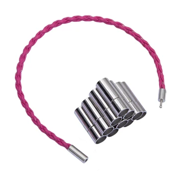20pcs Magnetic Clasps Jewelry Findings & Components 4MM Silver Column Magnet Clasps Connectors for Jewelry Making
20pcs Magnetic Clasps Jewelry Findings & Components 4MM Silver Column Magnet Clasps Connectors for Jewelry Making