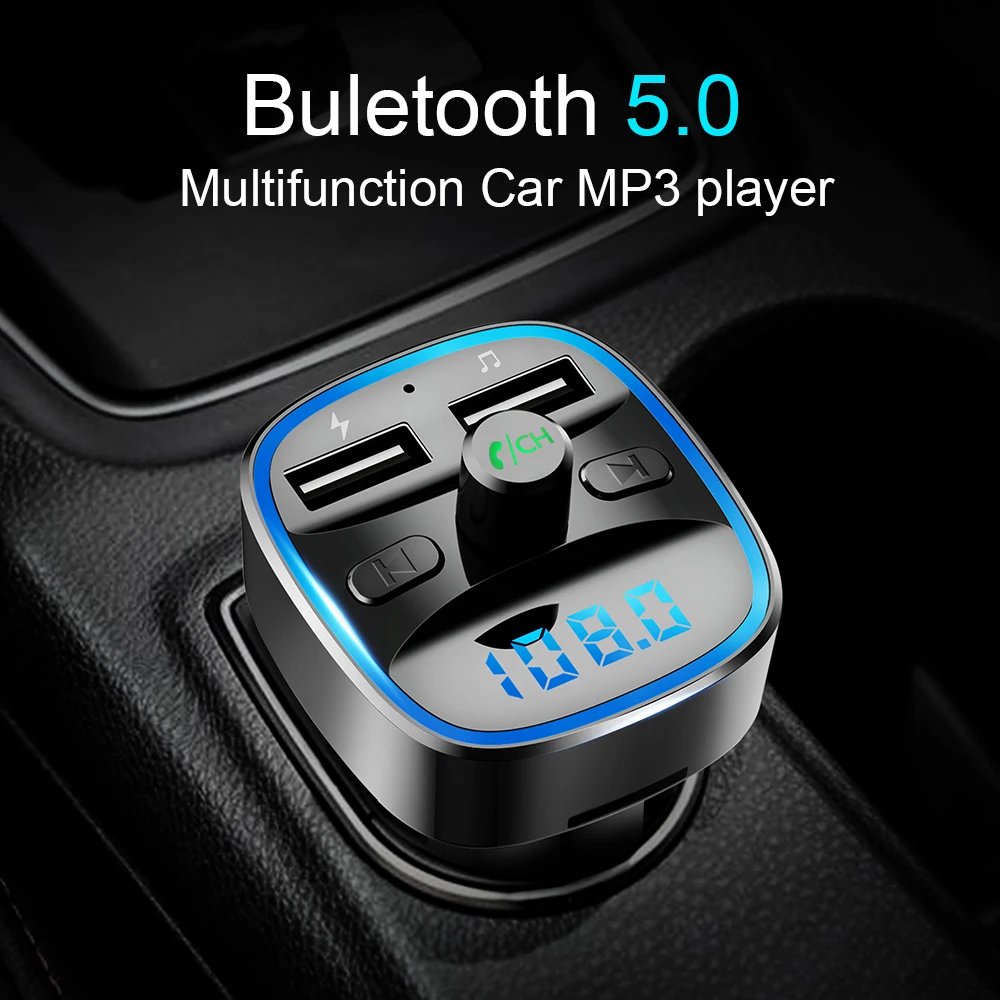Car MP3 Player Bluetooth 5.0 Receiver FM Transmitter Dual USB Car Charger U Disk TF Card Accessorie Bluetooth Playback Receiver
Car MP3 Player Bluetooth 5.0 Receiver FM Transmitter Dual USB Car Charger U Disk TF Card Accessorie Bluetooth Playback Receiver