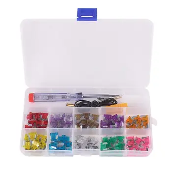 100Pcs/Lot Multi Color Assorted Car Automotive Mini Blade Fuse 3A,4A,5A,7.5A,10A,15A,20A,25A,30A,35A Amp with Test Pencil New
100Pcs/Lot Multi Color Assorted Car Automotive Mini Blade Fuse 3A,4A,5A,7.5A,10A,15A,20A,25A,30A,35A Amp with Test Pencil New