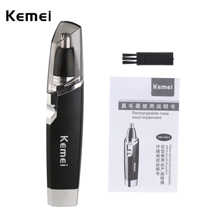 

Kemei Electric Nose Ear Hair Trimmer Nose Clipper AA Battery Powered Razor Ear Hair Removal Face Care Shaving Razor For Men