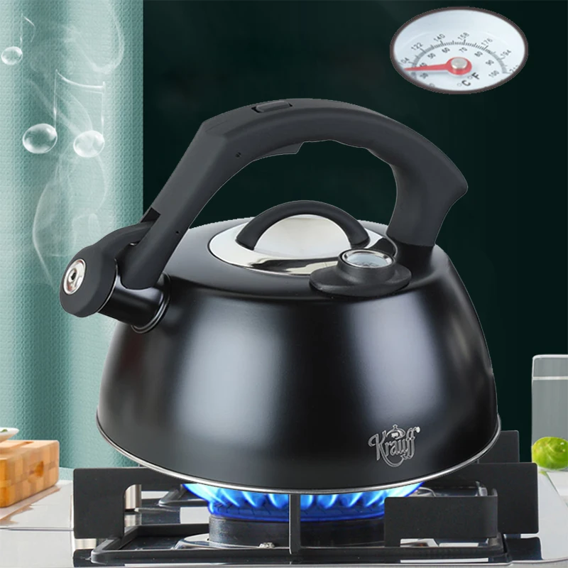 2.5/3.5L Gas furnace/Induction cooker Stainless Steel Teapot Kitchen Whistle Kettle Samovar Thermo pot warmer With Meter Sonifer
2.5/3.5L Gas furnace/Induction cooker Stainless Steel Teapot Kitchen Whistle Kettle Samovar Thermo pot warmer With Meter Sonifer