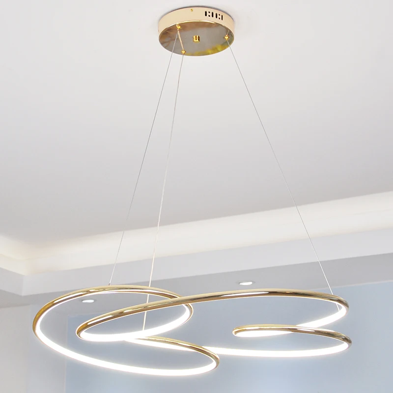 Gold chrome plating Modern led Chandelier lighting pendant chandelier in the living room Bedroom Kitchen home hanging lights
Gold chrome plating Modern led Chandelier lighting pendant chandelier in the living room Bedroom Kitchen home hanging lights