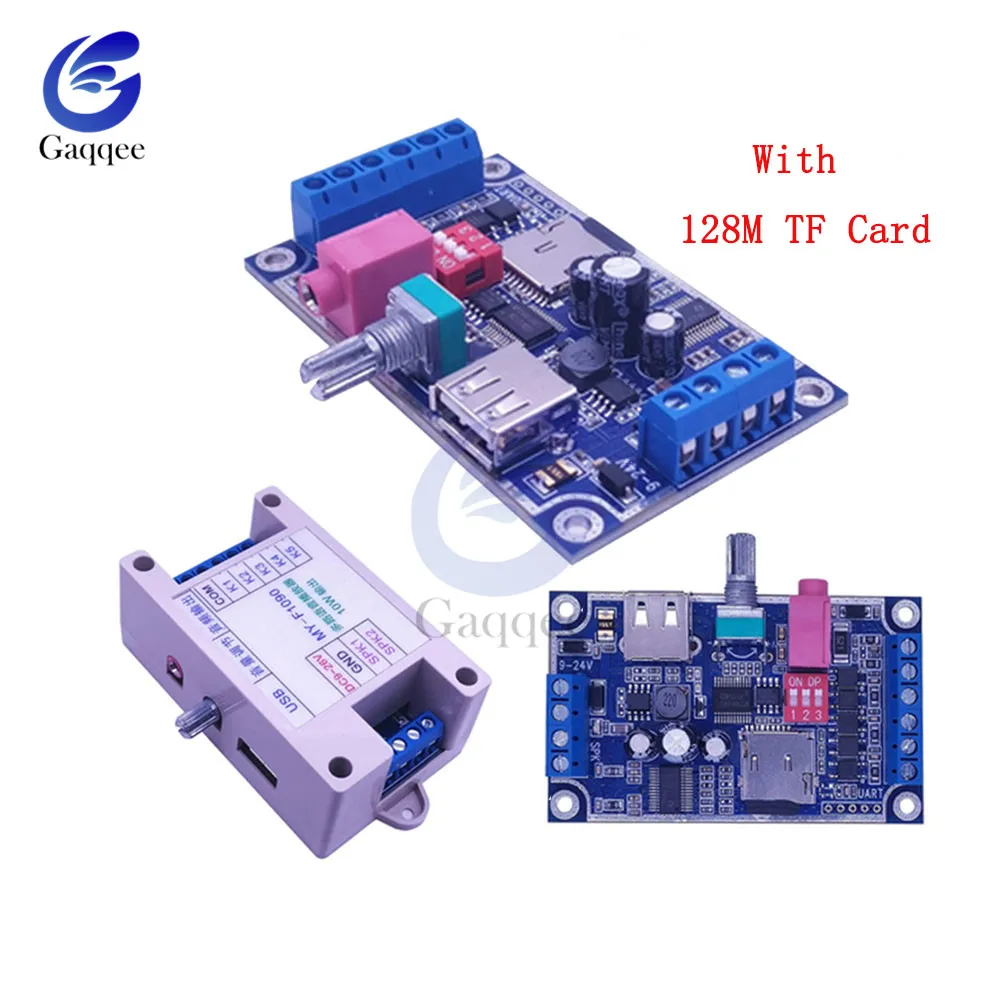 WAV MP3 Voice Module 10W Sound Player DC 12V-24V+128M TF Card Programmable Control Support TF Card Multi-channel Voice Player
WAV MP3 Voice Module 10W Sound Player DC 12V-24V+128M TF Card Programmable Control Support TF Card Multi-channel Voice Player