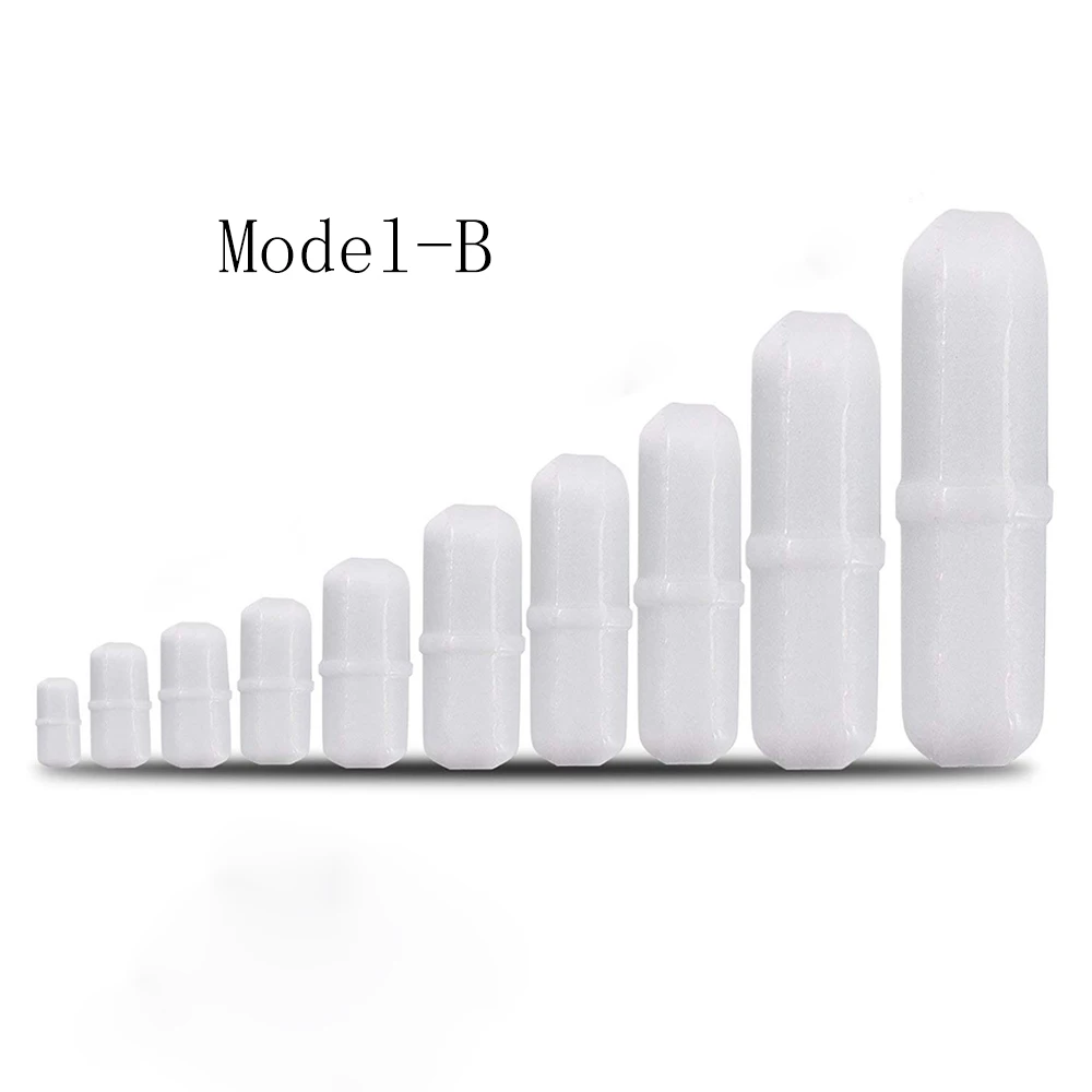 11Pcs / set PTFE Magnetic Model-B Rotary Stirrer Corrosion Resistant Rotary Rod Laboratory Magnetic Stirrer Length 6~ 45mm 
11Pcs / set PTFE Magnetic Model-B Rotary Stirrer Corrosion Resistant Rotary Rod Laboratory Magnetic Stirrer Length 6~ 45mm