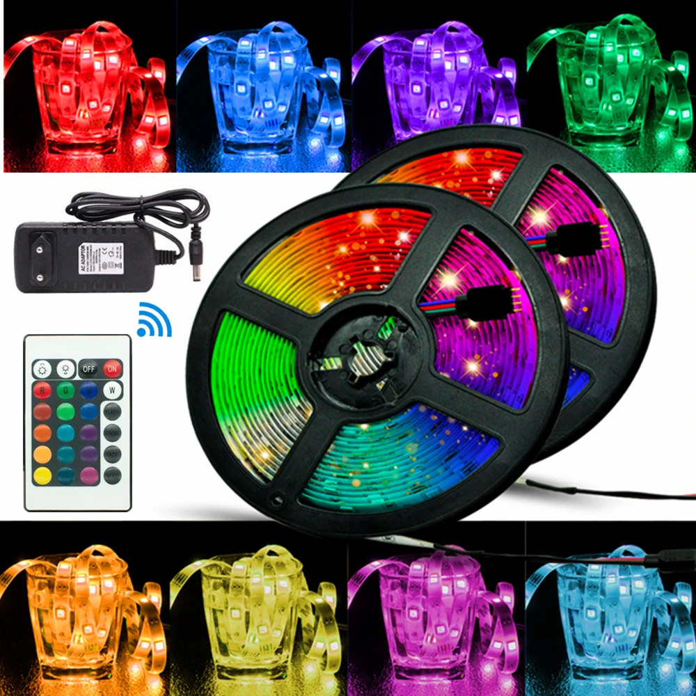LED Strip Light 5050 2835 Waterproof Room Decoration Lamp Strips Flexible Ribbon String Infrared Controller Christmas Lighting
LED Strip Light 5050 2835 Waterproof Room Decoration Lamp Strips Flexible Ribbon String Infrared Controller Christmas Lighting