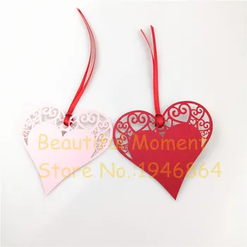 

60PCS Paper Love Heat Hang Tags Gift Cards Message Cards for Valentine's Day Party Decoration DIY wish tree card Wedding Favor