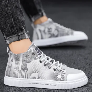 Men Graffiti Print Canvas Shoes Design Lace-up Men Casual Shoes High Top Canvas Sneakers Casual Tenis Masculino
Men Graffiti Print Canvas Shoes Design Lace-up Men Casual Shoes High Top Canvas Sneakers Casual Tenis Masculino