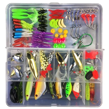 Soft Bait Hard Bait Bait Simulation Bait 105 Piece Set Multi-Style Full Swimming Layer Bait Portable Fishing Bait Set
Soft Bait Hard Bait Bait Simulation Bait 105 Piece Set Multi-Style Full Swimming Layer Bait Portable Fishing Bait Set