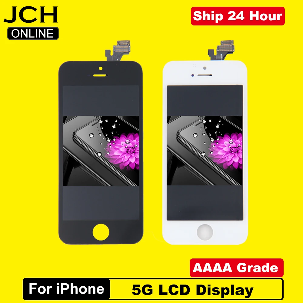 AAAA Brand New LCD Display For iPhone 5 Touch Screen Digitizer Replacement Assembly Parts for iPhone 5 No Dead Pixel + Gifts
AAAA Brand New LCD Display For iPhone 5 Touch Screen Digitizer Replacement Assembly Parts for iPhone 5 No Dead Pixel + Gifts