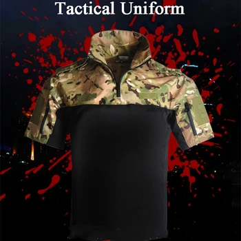 Military Tactical Shirts Summer Short Sleeve Shooting Cs Hunting Clothes Man Camo Airsoft Paintball Army Running Fishing Shirts
Military Tactical Shirts Summer Short Sleeve Shooting Cs Hunting Clothes Man Camo Airsoft Paintball Army Running Fishing Shirts