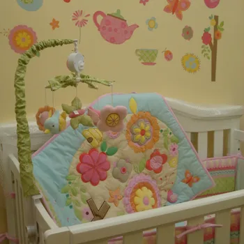 7pcs Girls Baby Bedding Set Flower Birds Nursery Quilt Bumper Sheet Crib Skirt Baby Crib Bedding Set Baby Bassinet Mattress
7pcs Girls Baby Bedding Set Flower Birds Nursery Quilt Bumper Sheet Crib Skirt Baby Crib Bedding Set Baby Bassinet Mattress