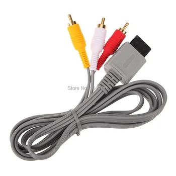 1.8m Audio Video AV Composite 3 RCA Cable for sharpest video for Nintendo Wii console
1.8m Audio Video AV Composite 3 RCA Cable for sharpest video for Nintendo Wii console