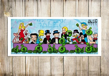 Alec Monopolys MONEY TEAM LAST SUPPER Scrooge $1,000 , Painting Canvas Modern Art Decorative Wall Pictures Home Decor
Alec Monopolys MONEY TEAM LAST SUPPER Scrooge $1,000 , Painting Canvas Modern Art Decorative Wall Pictures Home Decor