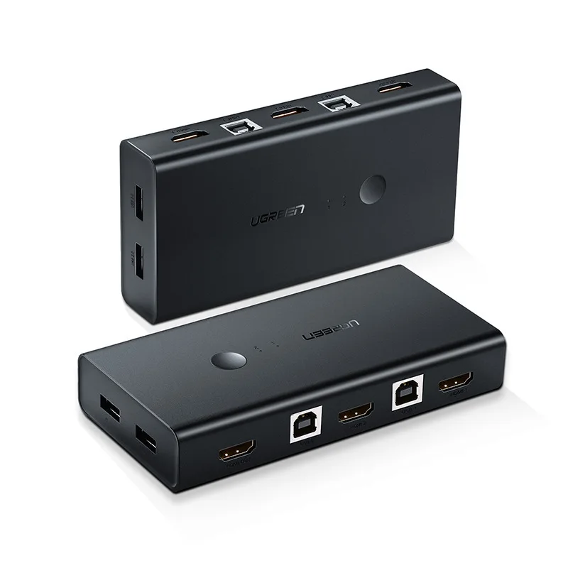 Ugreen kvm Switcher Synchronizer HDMI Printer Sub-Line Sharing Automatic Two Host One Case Display
Ugreen kvm Switcher Synchronizer HDMI Printer Sub-Line Sharing Automatic Two Host One Case Display