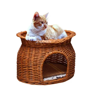 Double Layer Rattan Cat Nest Manual Rattan Cat House At All Seasons Wicker Pet Nest Washable Small Cute Dog Cat Willow Litter
Double Layer Rattan Cat Nest Manual Rattan Cat House At All Seasons Wicker Pet Nest Washable Small Cute Dog Cat Willow Litter