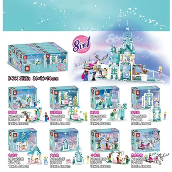 8 In 1 Frozen Princess Series Elsa Anna Magic Ice Castle Palace Model Building Blocks Bricks Toy For Christmas Children Gift
8 In 1 Frozen Princess Series Elsa Anna Magic Ice Castle Palace Model Building Blocks Bricks Toy For Christmas Children Gift