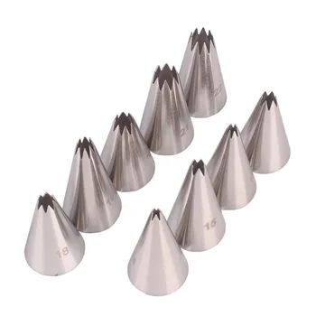 9 Set Decorating Nozzle 9PCS Small Number Stars Mouth Shell Lace Car Cake Cream Tool
9 Set Decorating Nozzle 9PCS Small Number Stars Mouth Shell Lace Car Cake Cream Tool