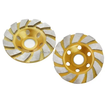 Helical Tooth Golden Plating Ripple Grinding Bowl Diamond Grinding Head Disc Blade Stone Granite Marble Porce Pot Sharpener Tool 
Helical Tooth Golden Plating Ripple Grinding Bowl Diamond Grinding Head Disc Blade Stone Granite Marble Porce Pot Sharpener Tool