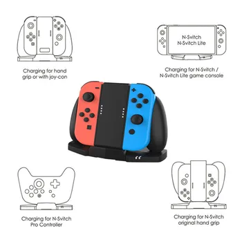 Charging Dock & Hand Grip Sets for Nintendo Switch Lite/Joy-con/Pro Controller/Grip 2 in 1 Charging Station Dock
Charging Dock & Hand Grip Sets for Nintendo Switch Lite/Joy-con/Pro Controller/Grip 2 in 1 Charging Station Dock
