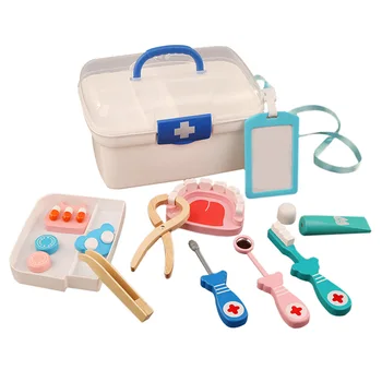 Children Pretend Play Dentist Toys Kids Wooden Kit Simulation Medicine Chest Set for Kids Interest Development Kits 
Children Pretend Play Dentist Toys Kids Wooden Kit Simulation Medicine Chest Set for Kids Interest Development Kits