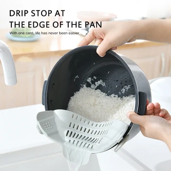 Multifunctional Kitchen Drain Tool Silicone Filter Net Clip Fruit And Vegetable Pasta Dishwashing Colander Filter Water Filter
Multifunctional Kitchen Drain Tool Silicone Filter Net Clip Fruit And Vegetable Pasta Dishwashing Colander Filter Water Filter