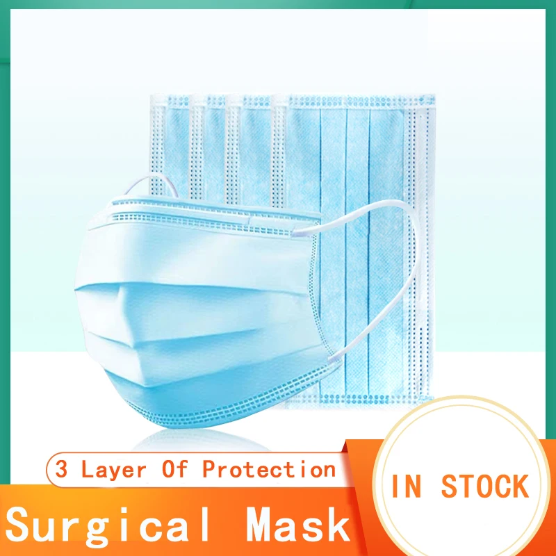 10 Pcs 3-Layer Disposable Medical Masks Non-woven Bacteria Proof Respirator Surgical Mask Meltblown Cloth Mouth Cover
10 Pcs 3-Layer Disposable Medical Masks Non-woven Bacteria Proof Respirator Surgical Mask Meltblown Cloth Mouth Cover