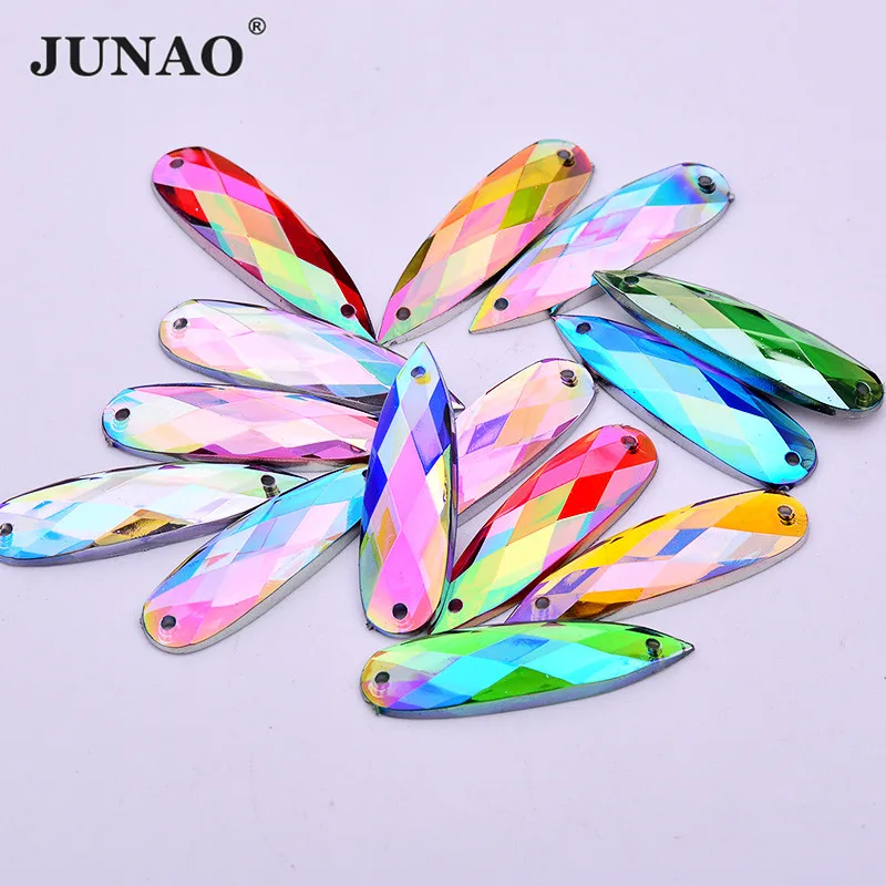 JUNAO 100pc 8*28mm Top Quality Mix Color Drop Crystal Rhinestones Sew on Flatback Beads Decorative Stones for Needlework
JUNAO 100pc 8*28mm Top Quality Mix Color Drop Crystal Rhinestones Sew on Flatback Beads Decorative Stones for Needlework