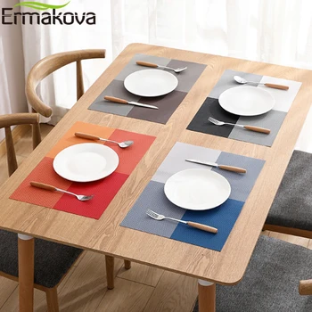 ERMAKOVA Placemats Table Mats Non-Slip Washable Place Mat Heat Resistant Tablemat Dining Table Disc Bowl Pad Coaster
ERMAKOVA Placemats Table Mats Non-Slip Washable Place Mat Heat Resistant Tablemat Dining Table Disc Bowl Pad Coaster