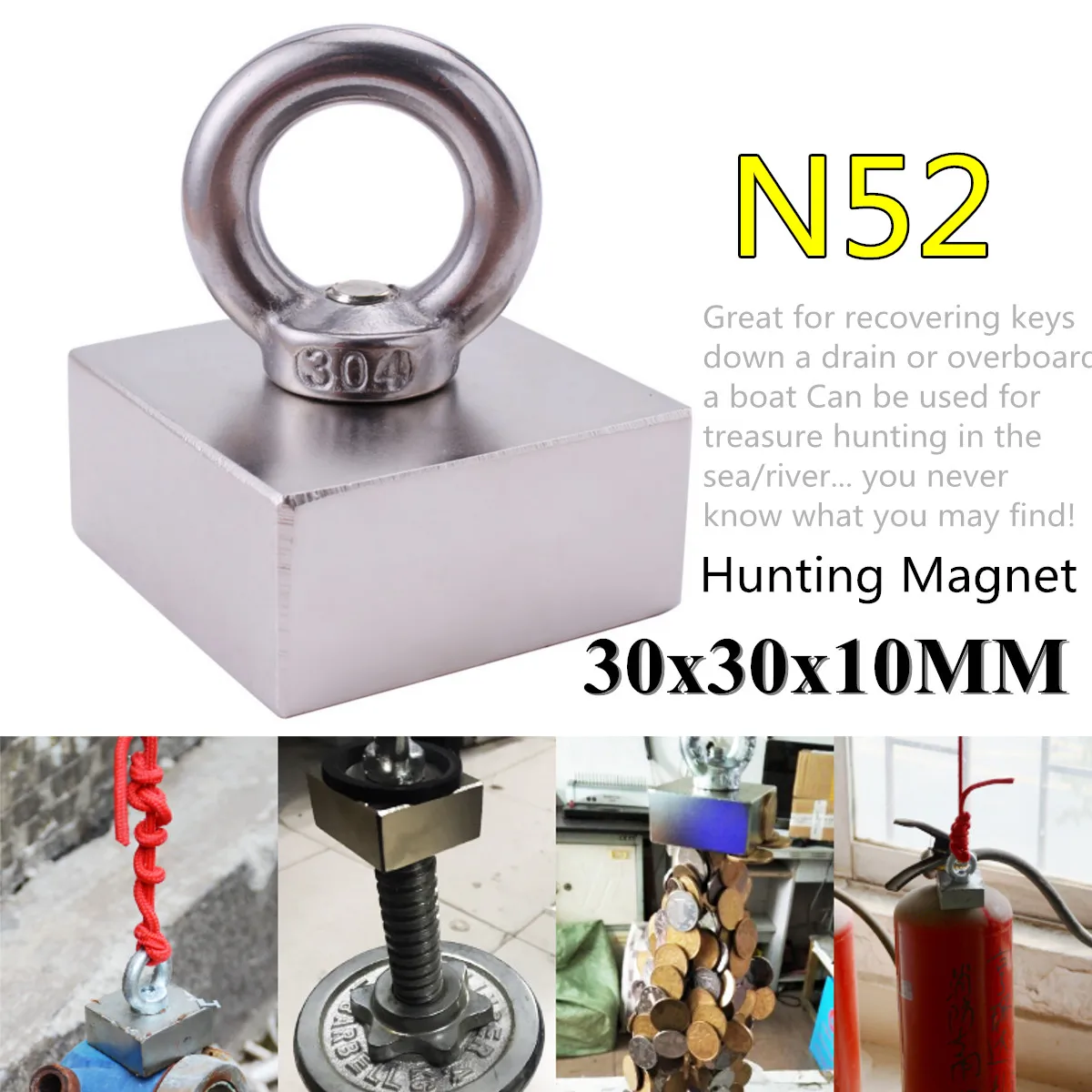 Powerful Neodymium Fishing Magnet Ring Ho See Diving Salvage Magnetic Fishing Holder Pull Mounting Fishing Detector Materials
Powerful Neodymium Fishing Magnet Ring Ho See Diving Salvage Magnetic Fishing Holder Pull Mounting Fishing Detector Materials