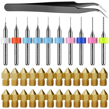 24 Piece MK8 3D Printer Nozzles 0.2Mm, 0.m, 0.4Mm, 0.5Mm, 0.6Mm, 0.8Mm, 1.0Mm and 10 Piece Cleaning Needles,
24 Piece MK8 3D Printer Nozzles 0.2Mm, 0.m, 0.4Mm, 0.5Mm, 0.6Mm, 0.8Mm, 1.0Mm and 10 Piece Cleaning Needles,