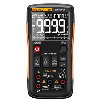Q1 Digital Multimeter True-RMS Meter Testers Automotive Electrical Transistor Peak Resistance Voltage Current Ohm Meters LB88
Q1 Digital Multimeter True-RMS Meter Testers Automotive Electrical Transistor Peak Resistance Voltage Current Ohm Meters LB88