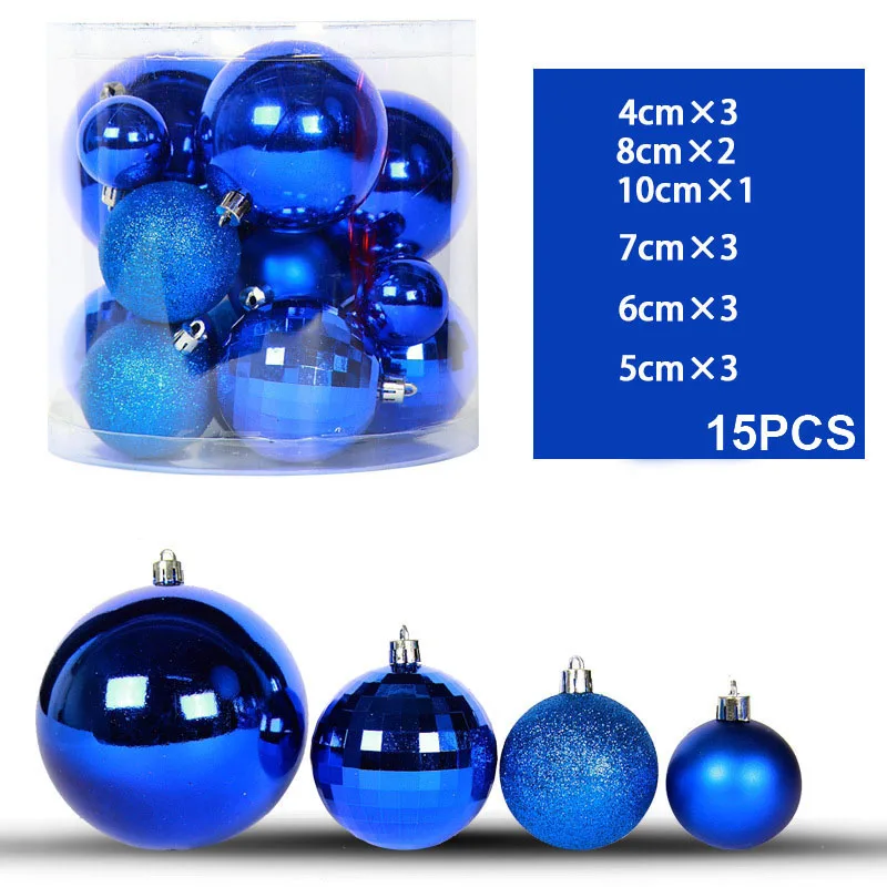 15Pcs/lot assorted size christmas tree Balls Ornament Wedding Party Mall Window Holiday Christmas Decor Baubles
15Pcs/lot assorted size christmas tree Balls Ornament Wedding Party Mall Window Holiday Christmas Decor Baubles