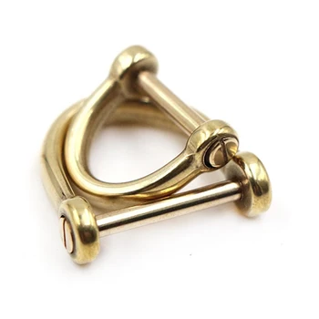 1 x Solid brass D shackle Clasp Metal Buckle Keychain Ring Hook screw pin joint Connecter Bag Strap Clasp Leathercraft Accessory
1 x Solid brass D shackle Clasp Metal Buckle Keychain Ring Hook screw pin joint Connecter Bag Strap Clasp Leathercraft Accessory