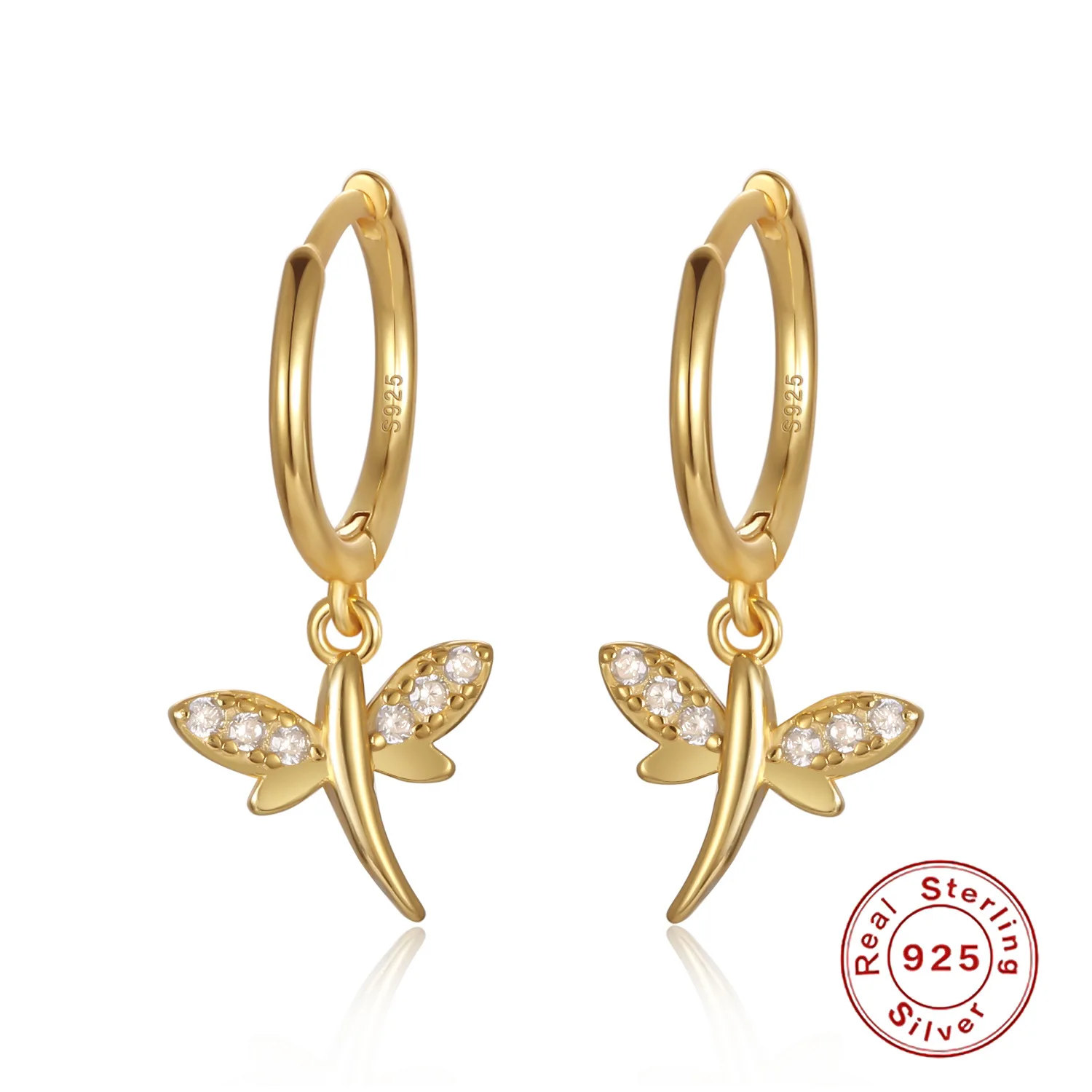 2020 Hot Sale Goods S925 Sterling Silver Earrings Fashion Personality Dragonfly Design Ear Drop Wome Exquisitely Inlaid Zircon
2020 Hot Sale Goods S925 Sterling Silver Earrings Fashion Personality Dragonfly Design Ear Drop Wome Exquisitely Inlaid Zircon