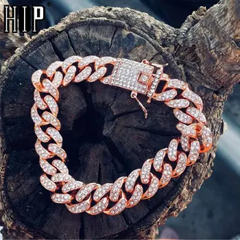 Hip Hop Rose Red Bling Iced Out Full AAA Crystal Pave Men's Bracelet Miami Cuban Link Chain Bracelets for Men Jewelry Dropship
Hip Hop Rose Red Bling Iced Out Full AAA Crystal Pave Men's Bracelet Miami Cuban Link Chain Bracelets for Men Jewelry Dropship