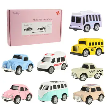 8 PCS/Set Cute Mini Diecast Car Alloy Pull Back Vehicles Model Toy Metal Lovely Colorful Taxi Bus Toys Alloy Car For Kids Gift
8 PCS/Set Cute Mini Diecast Car Alloy Pull Back Vehicles Model Toy Metal Lovely Colorful Taxi Bus Toys Alloy Car For Kids Gift