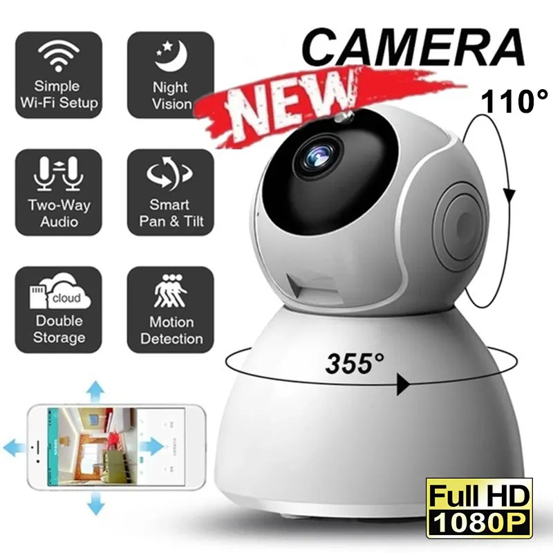 

Newest 720P HD Baby Monitor IP Camera WiFi Wireless Auto Tracking Night Vision Home Security Surveillance CCTV Network Mini Cam