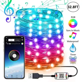 USB Sound Activated LED Music String Light Christmas Decorations for Home Party LED String Lights Christmas Tree Lights Navidad
USB Sound Activated LED Music String Light Christmas Decorations for Home Party LED String Lights Christmas Tree Lights Navidad