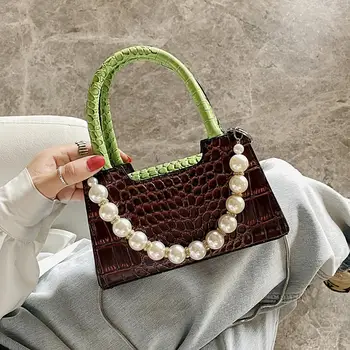 Fashion high quality Beaded Women Handbags Belt Design Small PU Leather Bags For Women Stone Pattern Solid Color Shoulder Bags
Fashion high quality Beaded Women Handbags Belt Design Small PU Leather Bags For Women Stone Pattern Solid Color Shoulder Bags