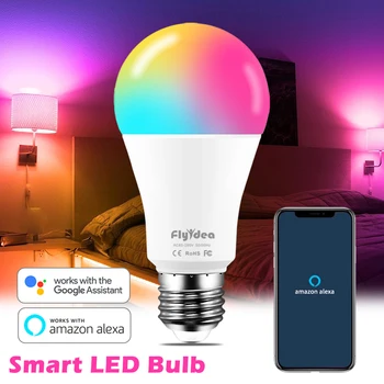 100W equivalent E27 Smart LED Bulb Color Changing Lamp WiFi Voice Control RGBW Light Compatible Alexa and Google Assistant
100W equivalent E27 Smart LED Bulb Color Changing Lamp WiFi Voice Control RGBW Light Compatible Alexa and Google Assistant