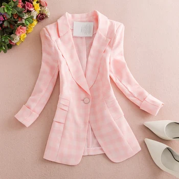 Suit Jacket Female 2020 New Korean Version Short Paragraph Casual Wild Popular Lattice Small Suit Spring And Autumn women Blazer
Suit Jacket Female 2020 New Korean Version Short Paragraph Casual Wild Popular Lattice Small Suit Spring And Autumn women Blazer