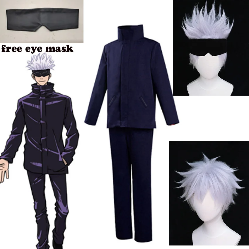 Jujutsu Kaisen Costume Gojo Satoru Cosplay School Uniform Halloween Party Outfits with Free Eye Mask
Jujutsu Kaisen Costume Gojo Satoru Cosplay School Uniform Halloween Party Outfits with Free Eye Mask