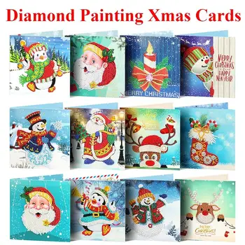 8pcs Resin Diamond Drawing Postcard Diamond Painting Cartoon Creative Greeting Card Snowman Christmas Card Birthday
8pcs Resin Diamond Drawing Postcard Diamond Painting Cartoon Creative Greeting Card Snowman Christmas Card Birthday