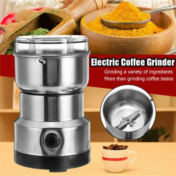 Coffee Grinder Electric Mini Coffee Bean Nut Grinder Coffee Beans Multifunctional Home Coffe Machine Kitchen Tool EU Plug
Coffee Grinder Electric Mini Coffee Bean Nut Grinder Coffee Beans Multifunctional Home Coffe Machine Kitchen Tool EU Plug