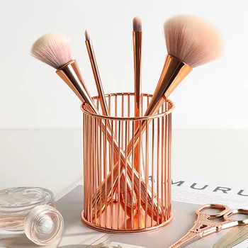 Nordic Style Round Multifunctional Organization Storage Basket Wrought Iron Round Storage Tube Pen Holder Makeup Brush Storage
Nordic Style Round Multifunctional Organization Storage Basket Wrought Iron Round Storage Tube Pen Holder Makeup Brush Storage