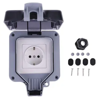 Outdoor Wall Switch Socket IP66 Weather&Dust Proof Power Outlet EU Standard P0RE
Outdoor Wall Switch Socket IP66 Weather&Dust Proof Power Outlet EU Standard P0RE