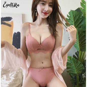 CYNTHRA Top Wireless Bra Sexy Beautiful Back Push Up Bralette Set Nylon Lingerie Female Adjustable Underwear Suit For Girl Hot
CYNTHRA Top Wireless Bra Sexy Beautiful Back Push Up Bralette Set Nylon Lingerie Female Adjustable Underwear Suit For Girl Hot