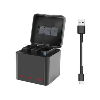 Charging Box Type-C Interface Three Lithium Battery Charger Multi-Function For Insta360 One X Sports Camera
Charging Box Type-C Interface Three Lithium Battery Charger Multi-Function For Insta360 One X Sports Camera